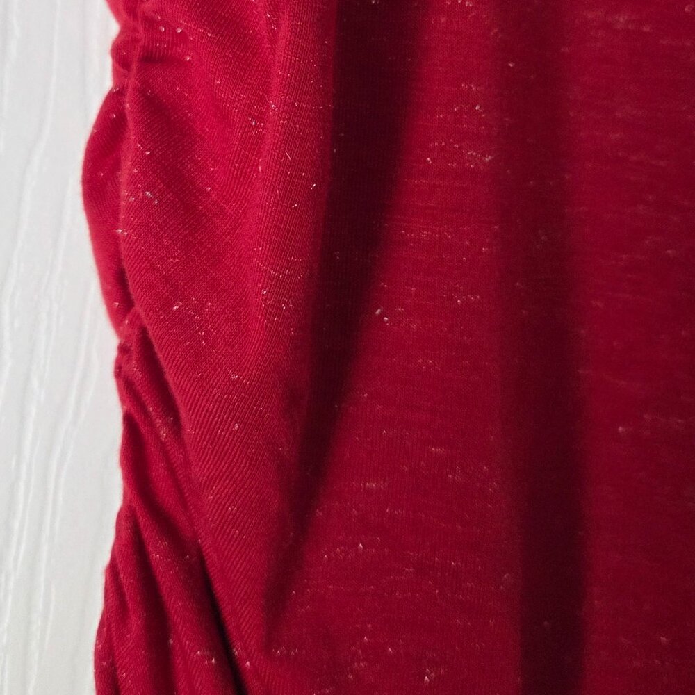 NWT I.N.C. International Concepts Women's Ruched-Side Embelished  Shimmery Tee - Picture 11 of 14